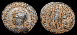 Licinius JR Helmeted Portrait Licinius JR Helmeted Portrait